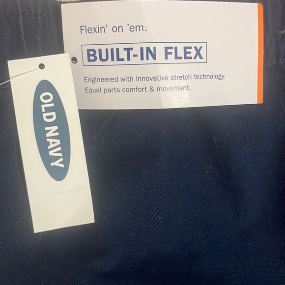 Old Navy Blue built in flex relaxed slim pull on cargo pants boys size XL 14-16 - Picture 15 of 16